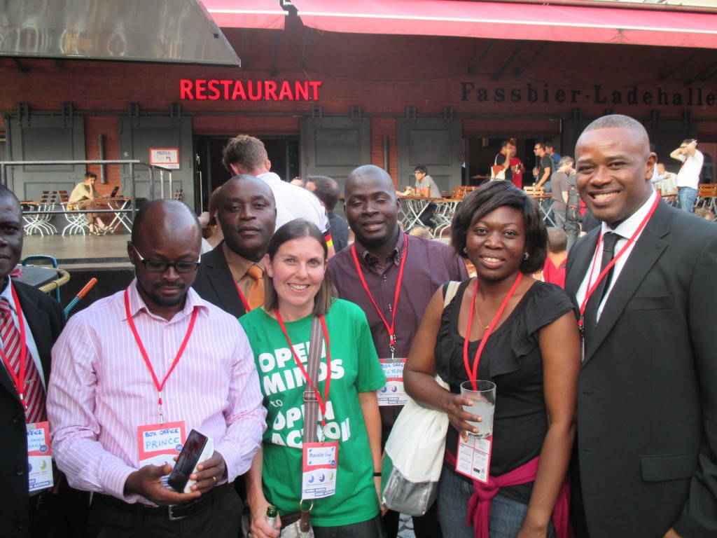 With Sally Deffor (Open privacy) and attendees from Sierra Leone