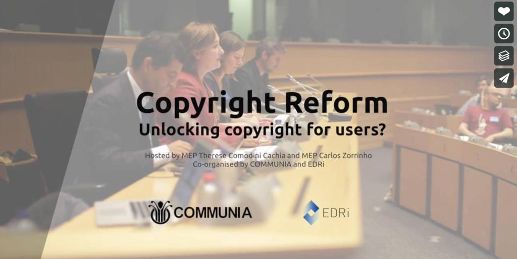 Copyright Reform: Unlocking copyright for users? 
