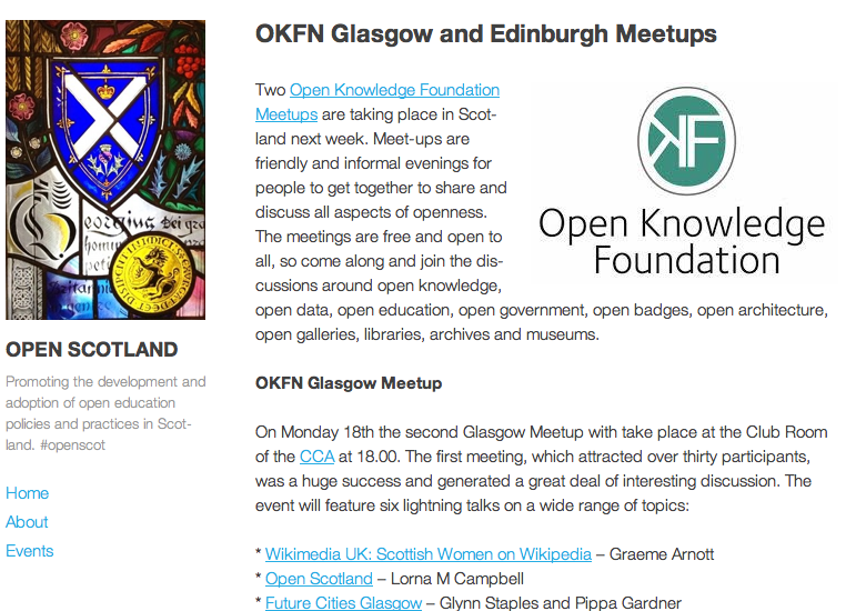 Open Scotland blog